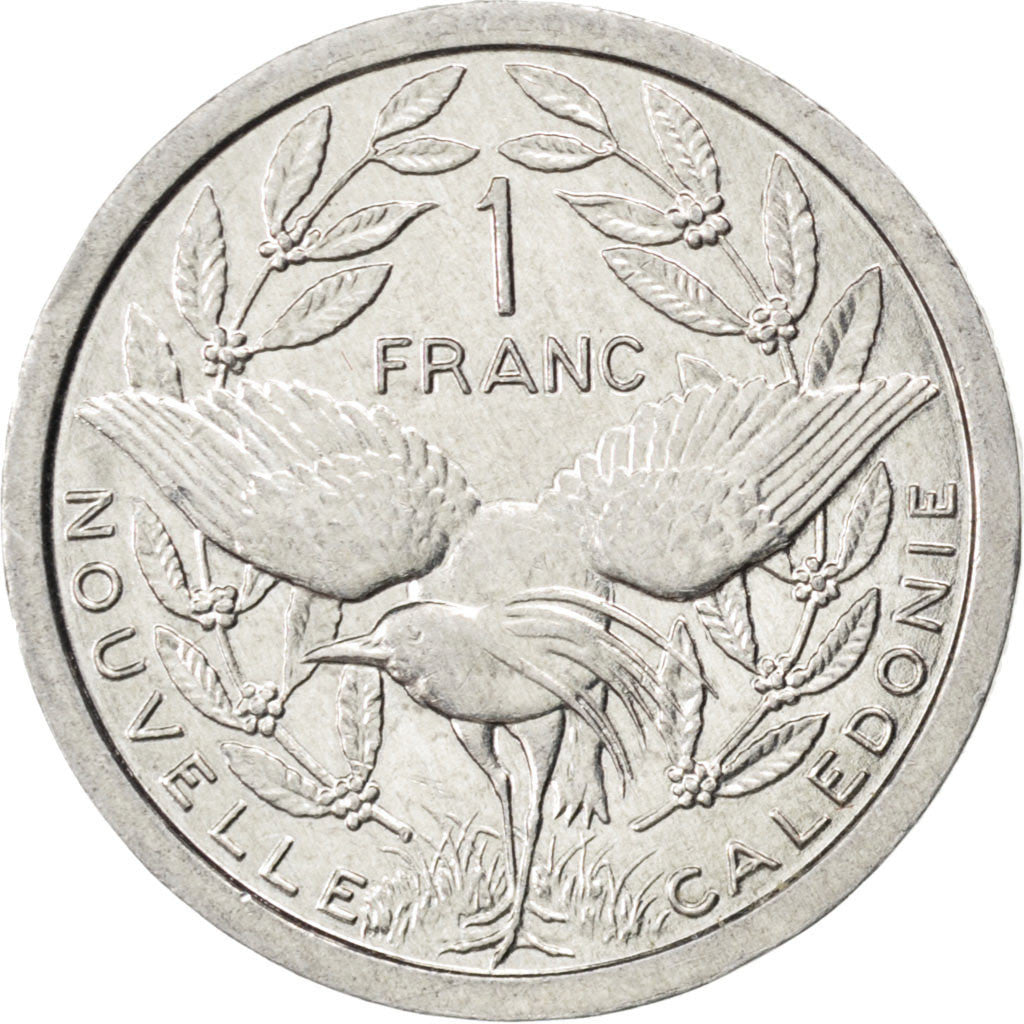 NEW CALEDONIA, Franc, 1985, Paris, KM #10, MS(63), Aluminum, 23, Lecompte #47,..