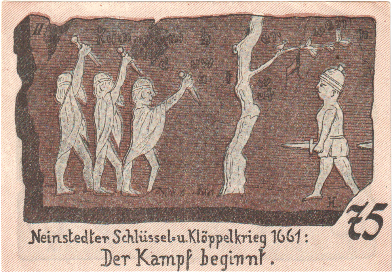 Banknote, Germany, Neinstedt, 75 Pfennig, personnage, 1921, 1921-09-01