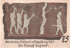 Banknote, Germany, Neinstedt, 75 Pfennig, personnage, 1921, 1921-09-01