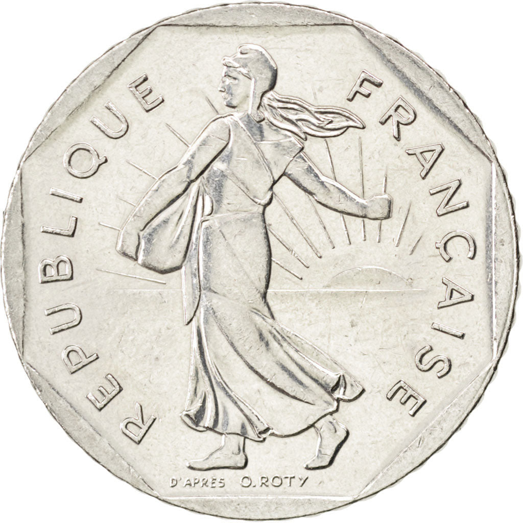 Coin, France, Semeuse, 2 Francs, 1998, MS(63), Nickel, KM:942.1, Gadoury:547