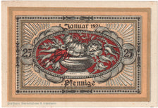 Banknote, Germany, Norenberg, 25 Pfennig, aigle, 1921, UNC(63), Mehl:979.41a