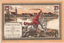 Banknote, Germany, Norenberg, 75 Pfennig, personnage, 1921, UNC(60-62)