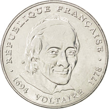 FRANCE, Voltaire, 5 Francs, 1994, Paris, KM #1063, MS(63), Nickel, 29, Gadoury..