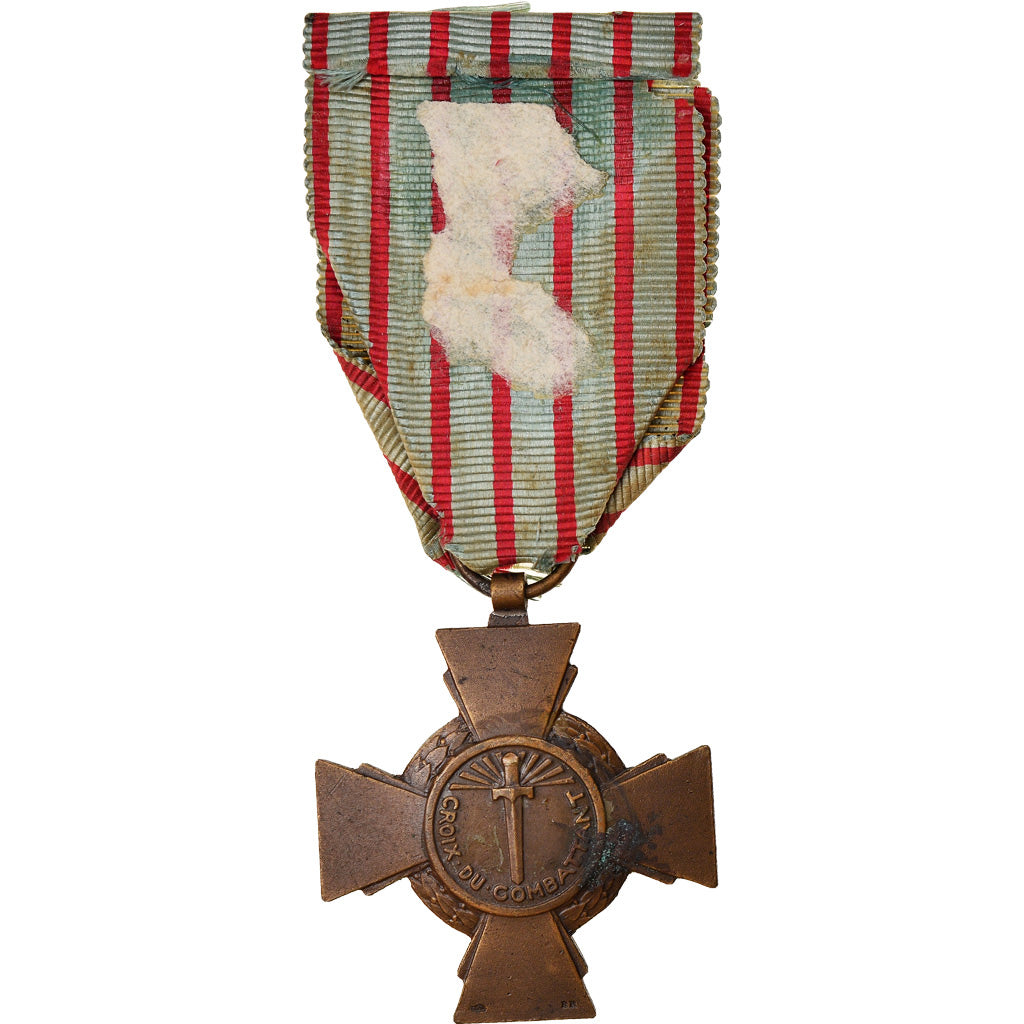 France, Croix du Combattant, Medal, Very Good Quality, Bronze, 36