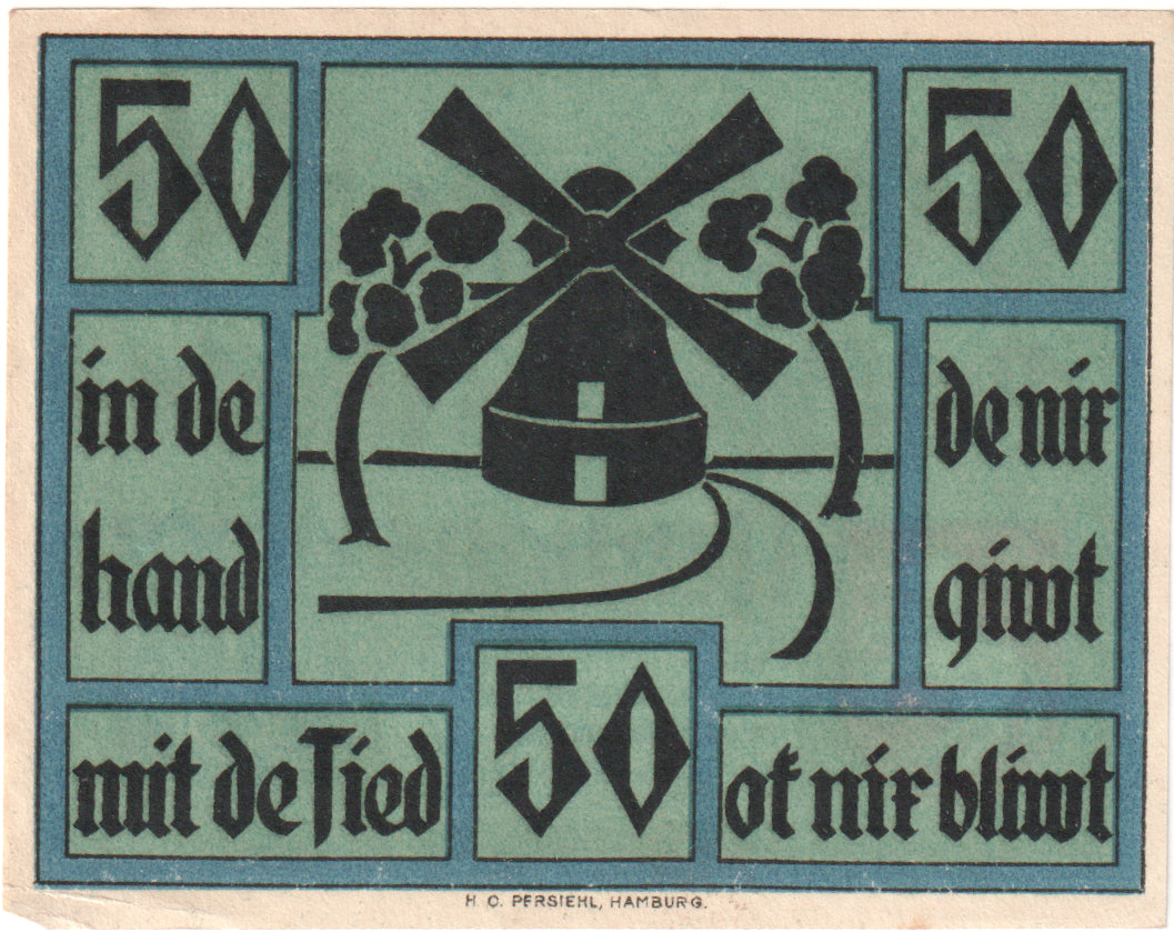 Banknote, Germany, Neuhaus, 50 Pfennig, Moulin 1, 1921, 1921-02-01, UNC(65-70)