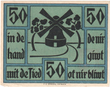 Banknote, Germany, Neuhaus, 50 Pfennig, Moulin 1, 1921, 1921-02-01, UNC(65-70)