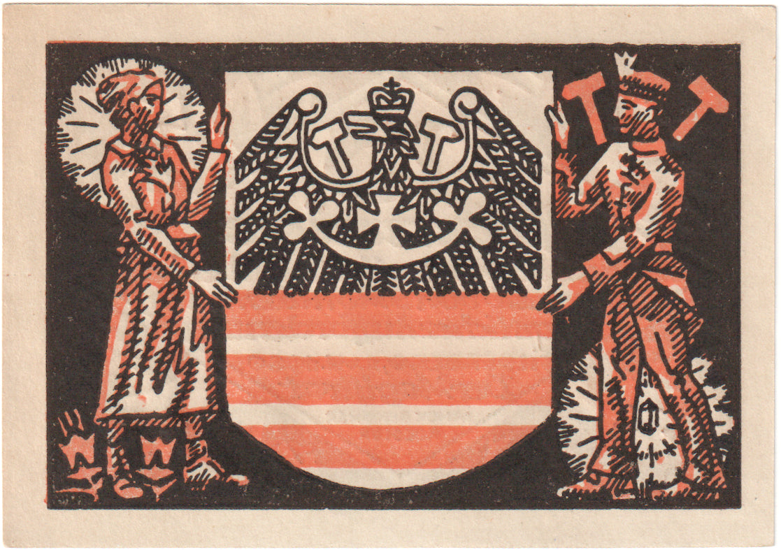 Banknote, Germany, Silberberg Stadt, 25 Pfennig, personnage, 1920, 1920-08-01