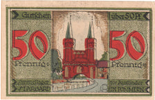 Banknote, Germany, Stargard Sammellager für Ausländer, 50 Pfennig, château