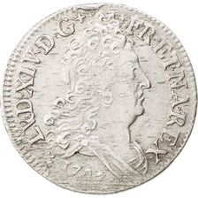 Francia, Louis XIV, 10 Sols aux couronnes de Metz, 10 Sols-1/8 Ecu, 1707, Met...