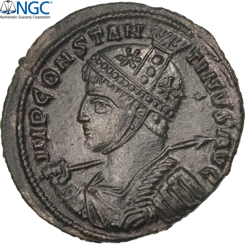 Constantine I, Nummus, Siscia, NGC MS 5/5, RIC 61