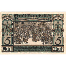 Banknote, Germany, Osnabruck, 5 Mark, personnage 1, 1921, UNC(63), Mehl:1032.1