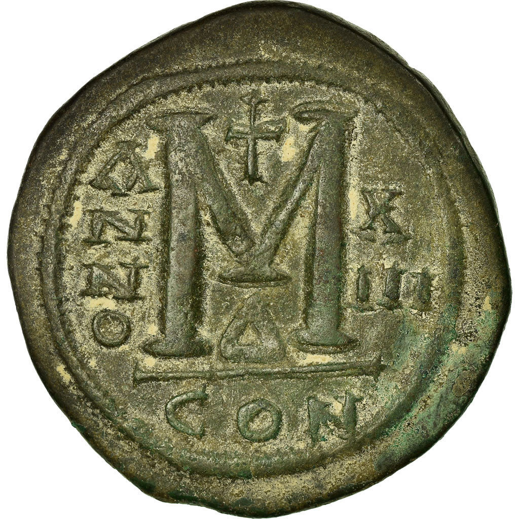 Coin, Justinian I, Follis, Constantinople, EF(40-45), Copper, Sear:163
