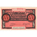 Banknote, Germany, Kurzenmoor, 20 Pfennig, boxeur, 1921, 1921-12-31, UNC(63)