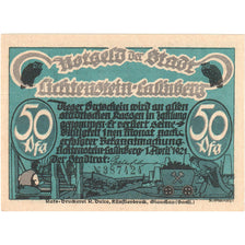 Banknote, Germany, Lichtenstein Callnberg, 50 Pfennig, personnage, 1921