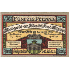 Banknote, Germany, Kösen, Bad, 50 Pfennig, Ecusson 1, 1921, 1921-06-01