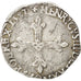 Henri III, Quart d'Écu, croix de face, 1587, Rennes, Duplessy 1133