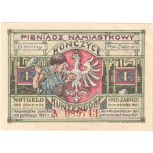 Banconote, Germania, Kunzendorf Gemeinde, 1 Mark, personnage, 1923, 1923-10-01