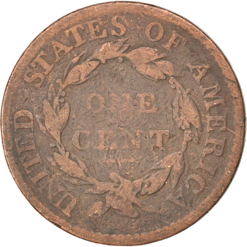 Coin, United States, Coronet Cent, Cent, 1818, U.S. Mint, Philadelphia