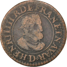 Francia, Double Tournois, 1610, Lyons, MB, Rame, CGKL:204