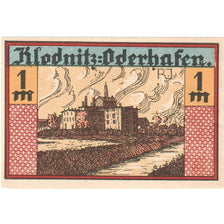 Banconote, Germania, Klodnitz-Oderhafen Gemeinde, 1 Mark, paysage, 1921