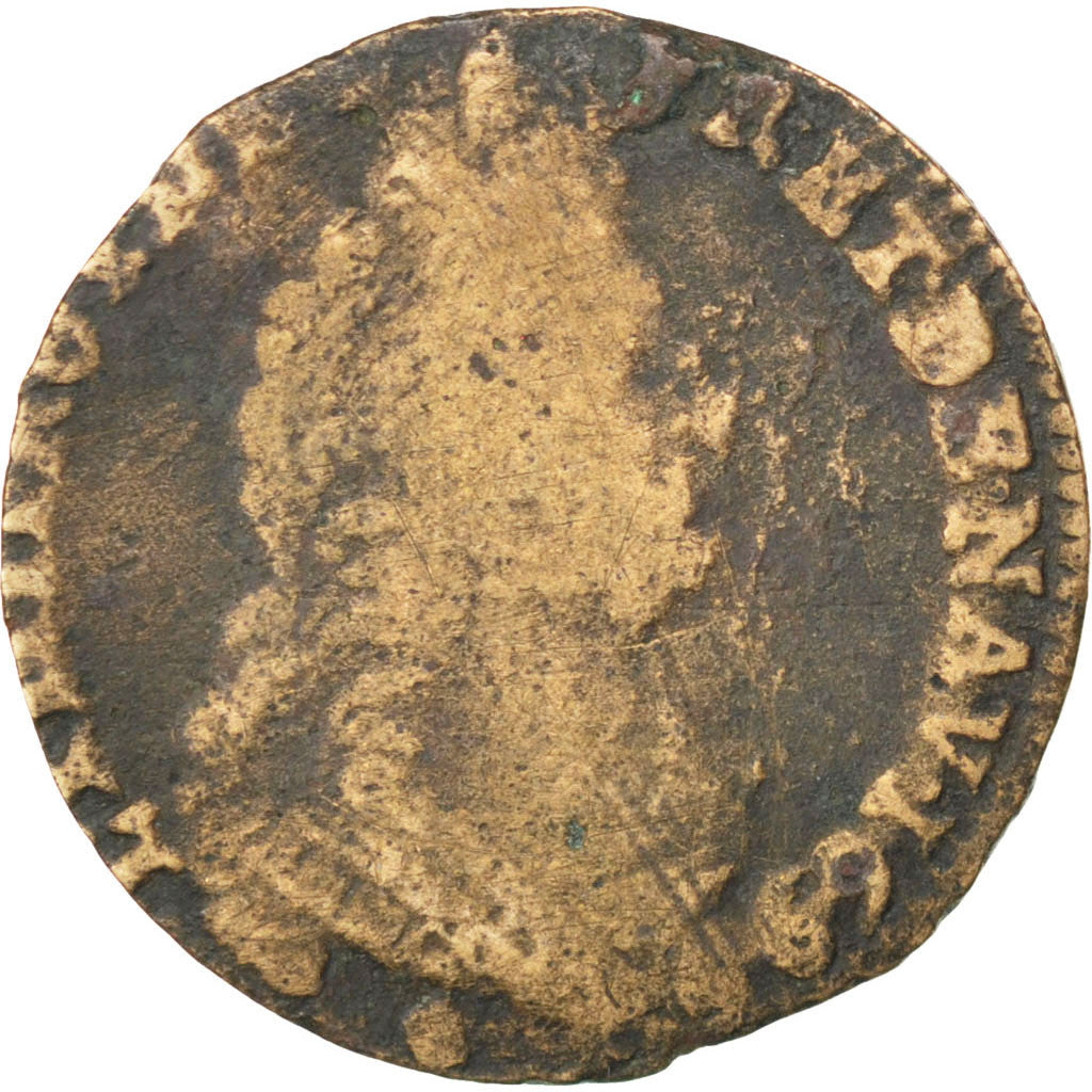 Coin, France, Liard, 1699, Nantes, VF(20-25), Copper, C2G:206