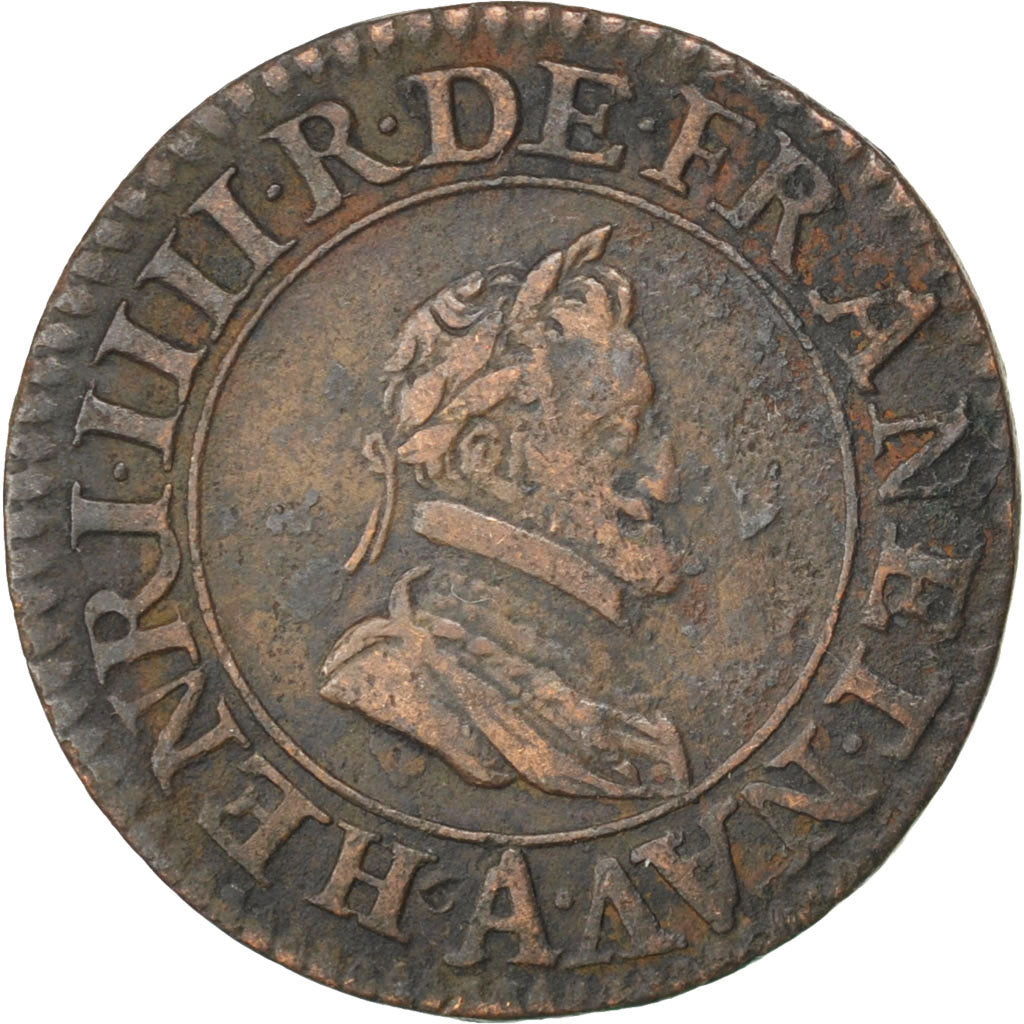 Henri IV, Double Tournois, 1603 A, Paris, CGKL 222