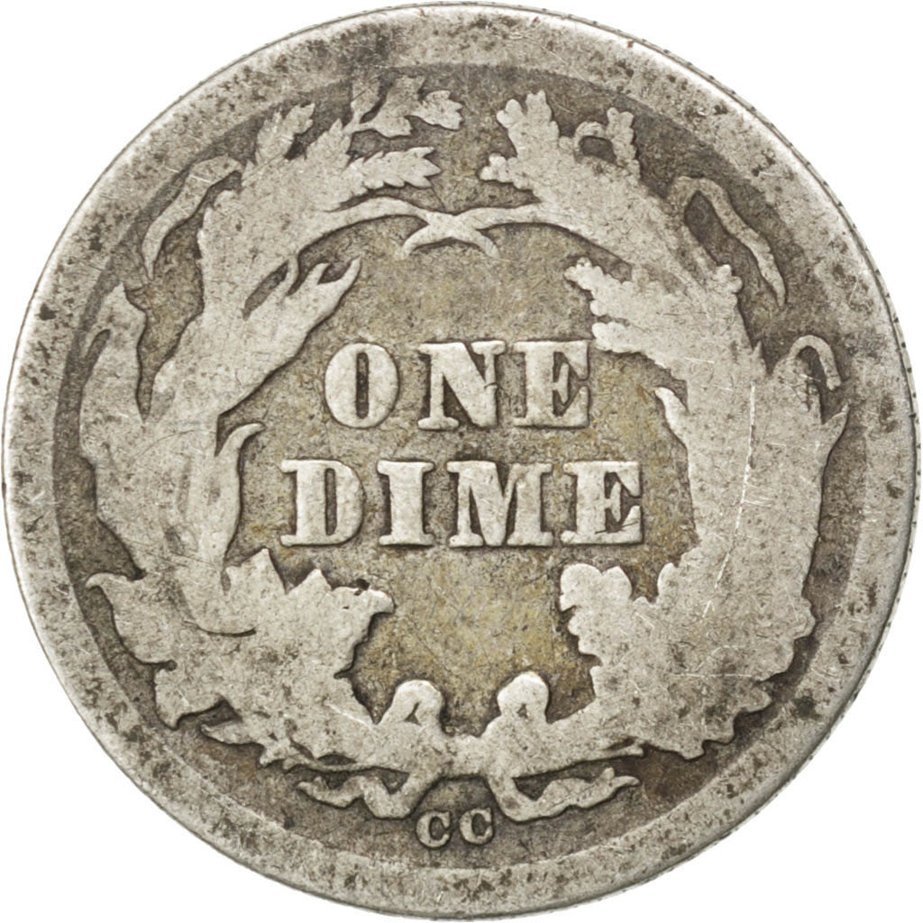 UNITED STATES, Seated Liberty Dime, Dime, 1876, U.S. Mint, KM #A92, VF(20-25),..