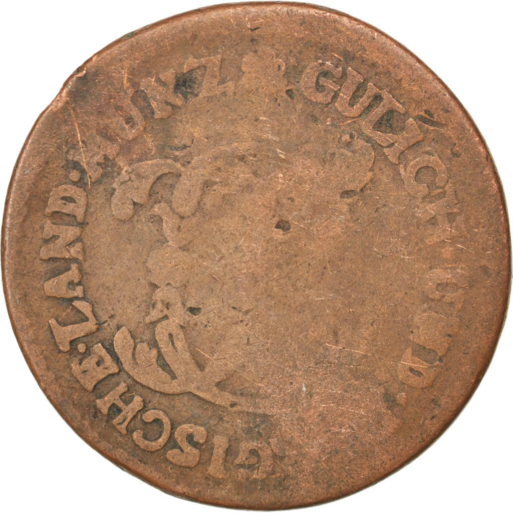 Germany, 1/2 Stüber, KM #206, VG(8-10), Copper, 6.53