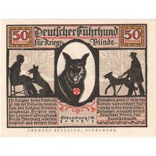 Banknote, Germany, Oldenburg, 50 Pfennig, personnage, 1921, UNC(63)