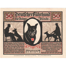 Banknote, Germany, Oldenburg, 50 Pfennig, personnage, 1921, UNC(63)