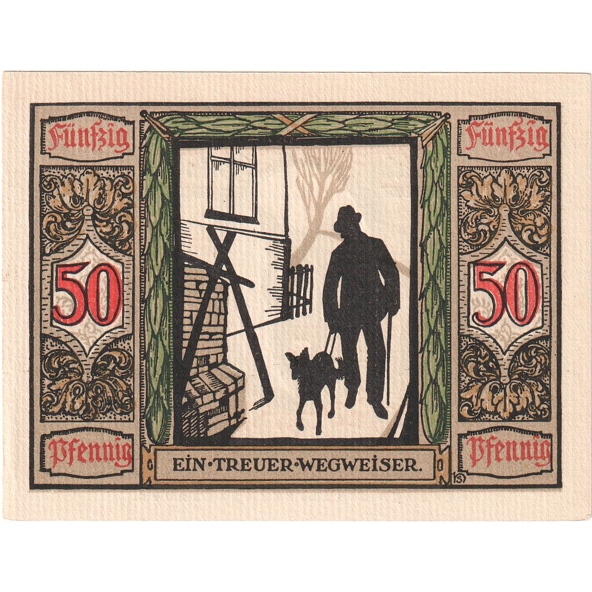 Banknote, Germany, Oldenburg, 50 Pfennig, personnage, 1921, UNC(63)