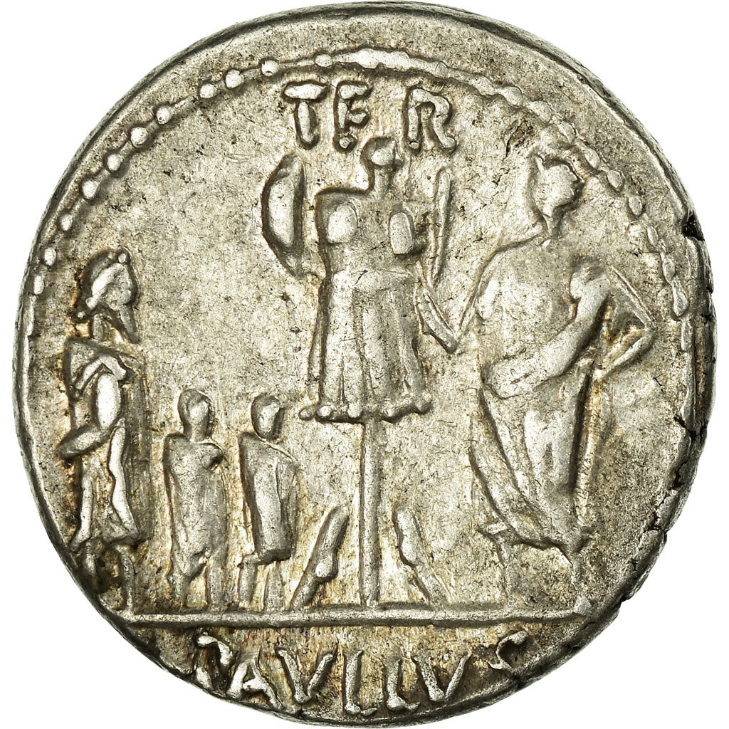 Coin, Aemilia, Denarius, Roma, AU(55-58), Silver, Babelon:10