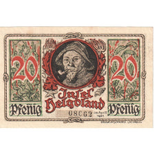 Banknote, Germany, Helgoland, 20 Pfennig, personnage, 1921, UNC(65-70)