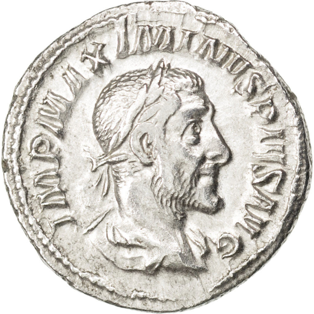 Coin, Maximinus I Thrax, Denarius, Roma, AU(50-53), Silver, RIC:3