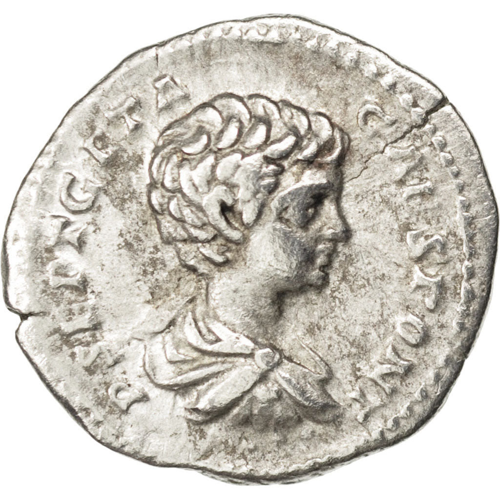 Coin, Geta, Denarius, Roma, AU(50-53), Silver, RIC:20.b