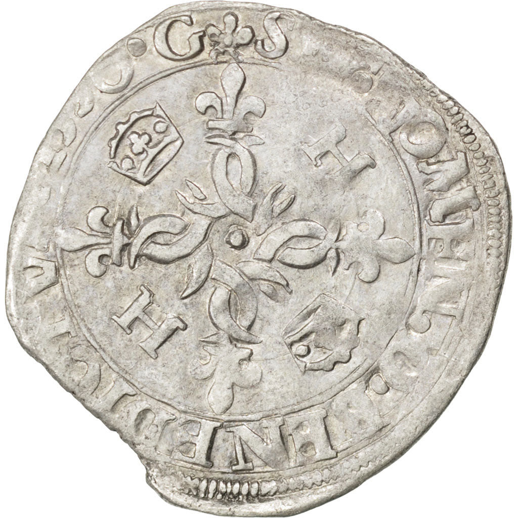 FRANCE, Douzain, 1550, Grenoble, EF(40-45), Billon, Sombart #4380, 2.45