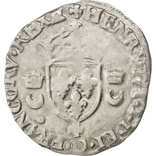 Coin, France, Douzain, 1550, Caen, EF(40-45), Billon, Sombart:4380