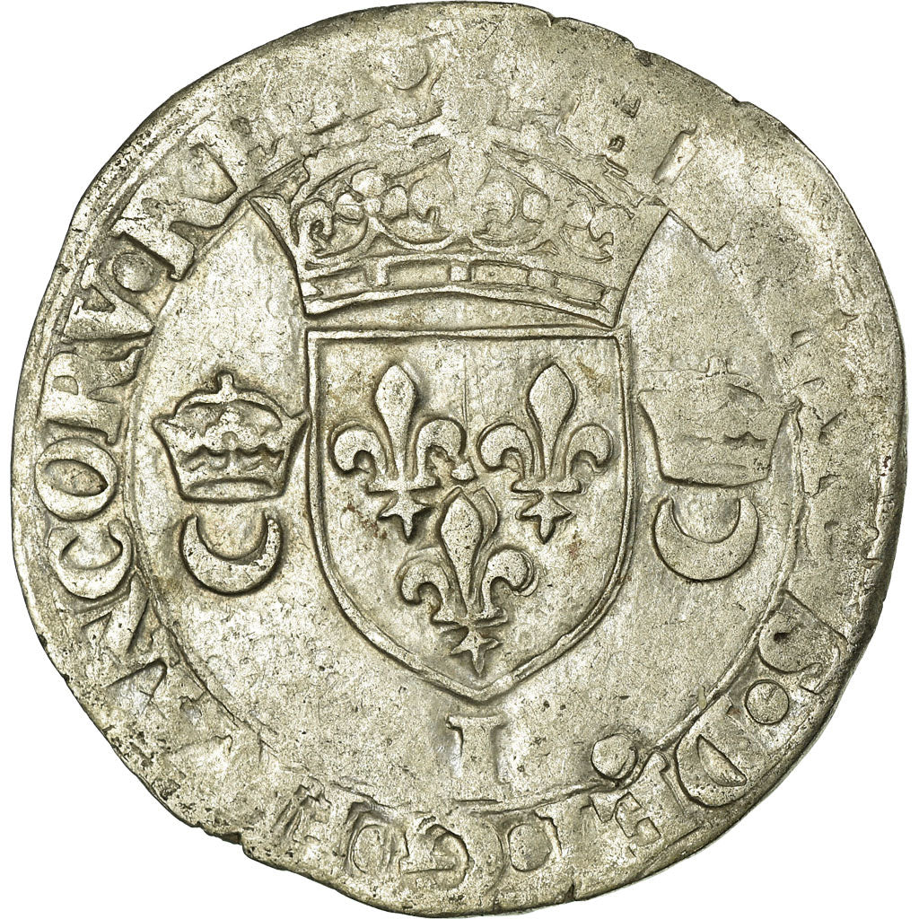 Moneda, Francia, Douzain, 1549, Limoges, MBC, Vellón, Sombart:4380