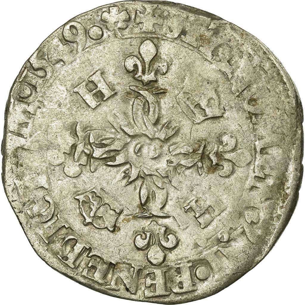 Moneda, Francia, Douzain, 1549, Limoges, MBC, Vellón, Sombart:4380
