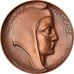 France, Medal, Caisse Nationale de Prévoyance, Travail, 1962, Coeffin