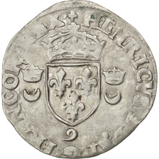 Coin, France, Douzain, 1552, Rennes, EF(40-45), Billon, Sombart:4380