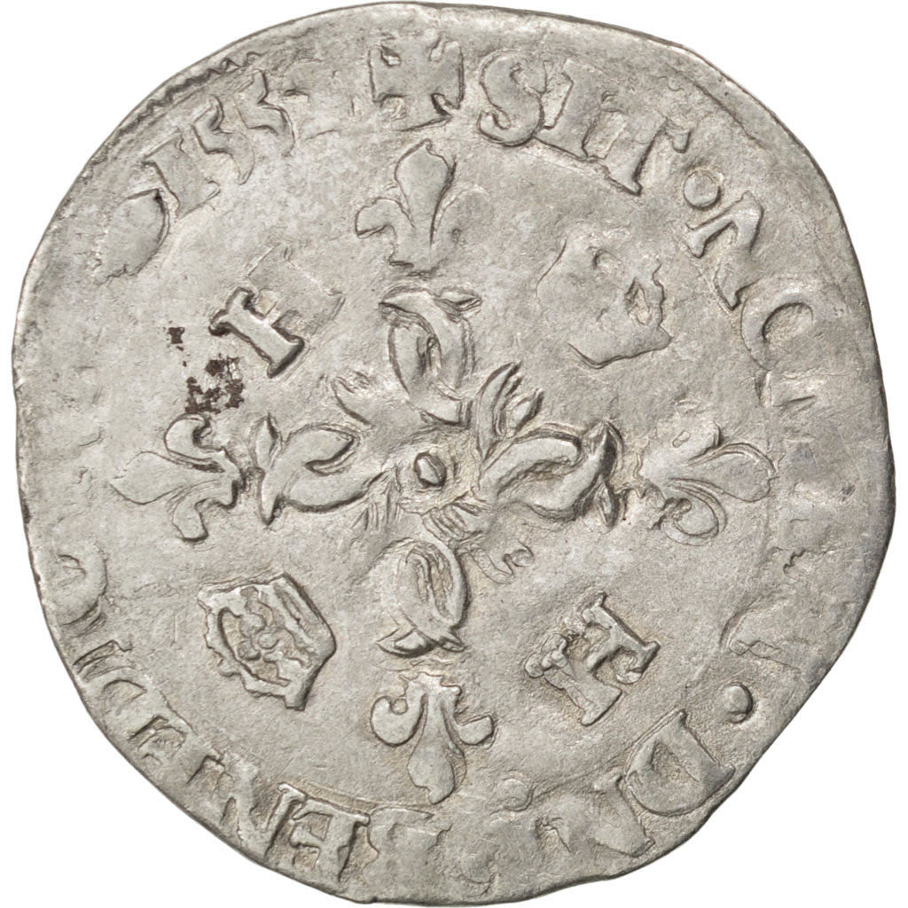 Coin, France, Douzain, 1552, Rennes, EF(40-45), Billon, Sombart:4380