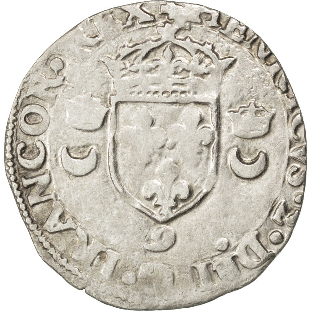 Francia, Douzain, 1550, Rennes, Vellón, MBC, Sombart:4380