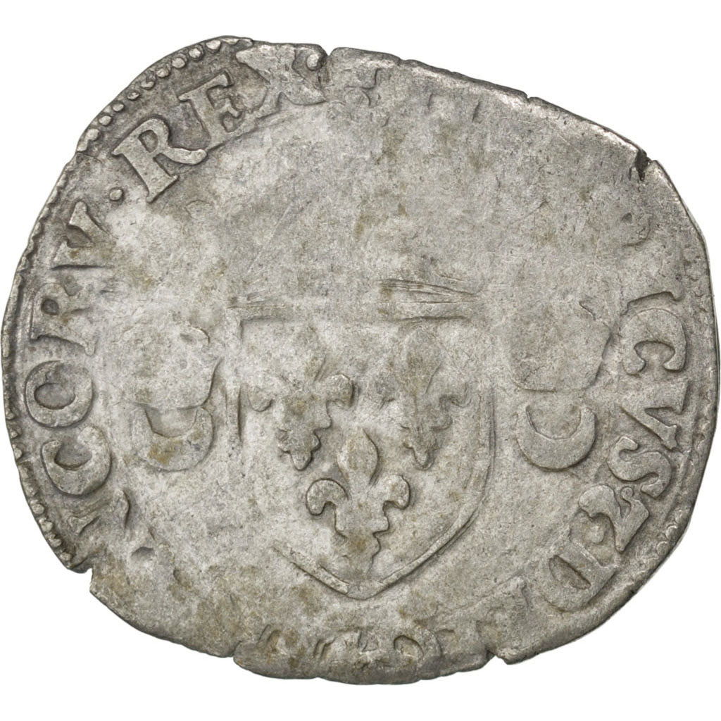 Coin, France, Douzain, 1550, Montélimar, VF(20-25), Billon, Sombart:4380