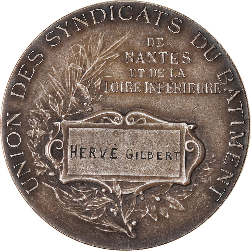 France, Medal, Syndicats du Bâtiment de Nantes et Loire Inférieure, Rasumny