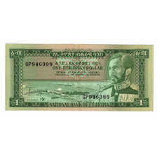 Banknote, Ethiopia, 1 Dollar, Undated (1966), KM:25a, AU(55-58)