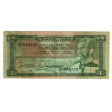 Banknote, Ethiopia, 1 Dollar, Undated (1966), KM:25a, EF(40-45)