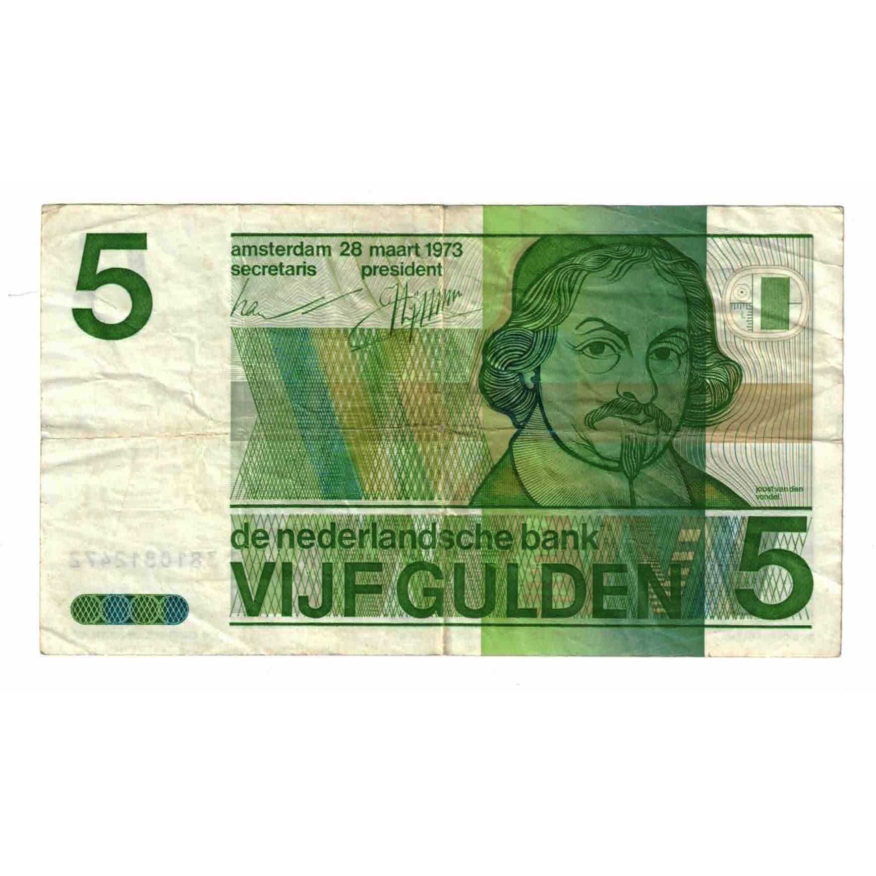 Banknote, Netherlands, 5 Gulden, 1973, 1973-03-28, KM:95a, EF(40-45)