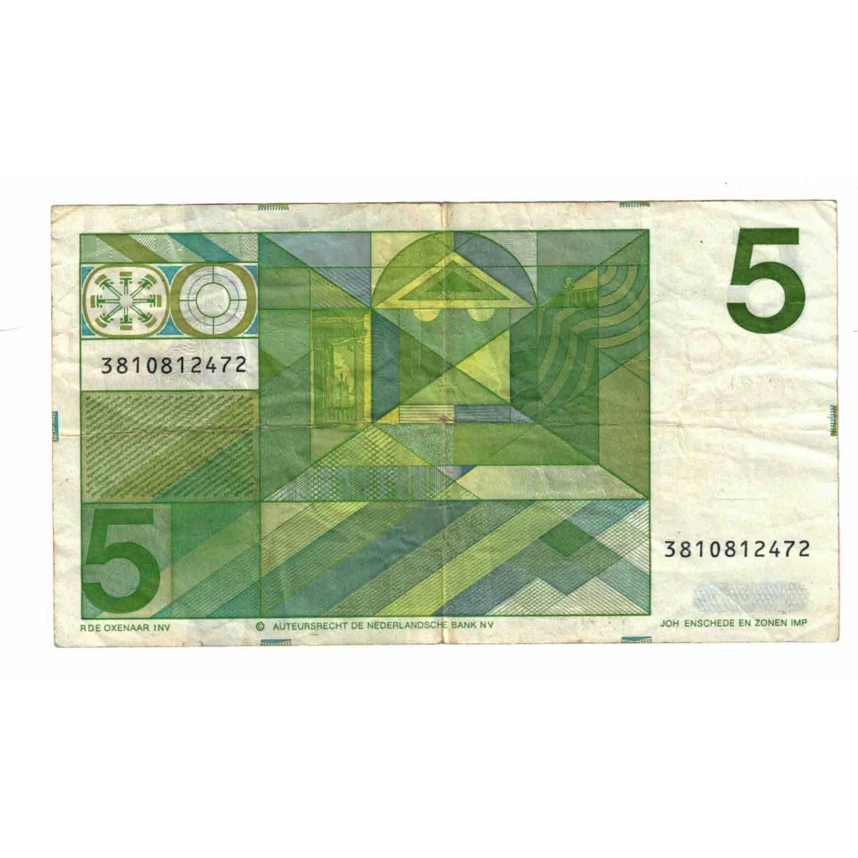 Banknote, Netherlands, 5 Gulden, 1973, 1973-03-28, KM:95a, EF(40-45)