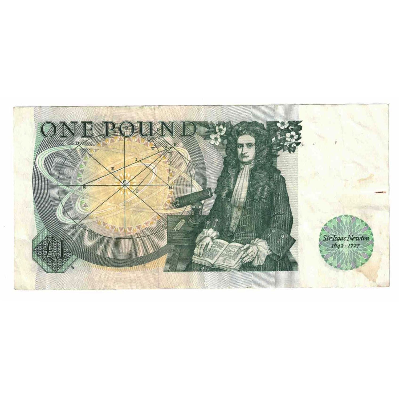 Billete, 1 Pound, Gran Bretaña, KM:377b, MBC